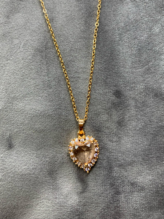 Zircon Heart Pendant